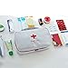 Mednkoku Mini First Aid Kit Bag Empty Travel Pills Organizer Storage Box for Outdoor Camping Emergency Gray,First Aid Kits