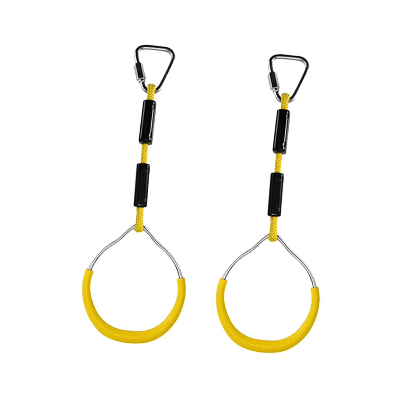 Toddmomy 2Pcs Gymnastic Rings Set for Yellow Fitness Rings for Climbing and Durable Workout Equipment for Backyard Fun
