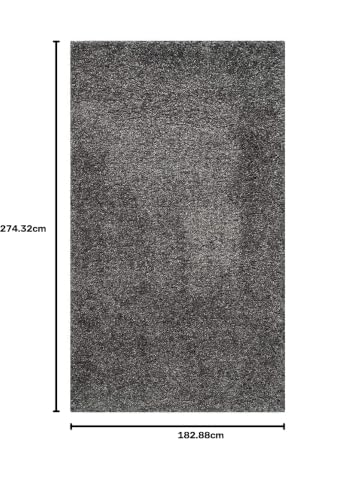 Image of Shaggy Floor Carpets for Living Room, Elegant Bed Side Runner, Bedroom Carpet, Offics, Sofa Area Wedding Carpet, (6x9 Feet, Grey)