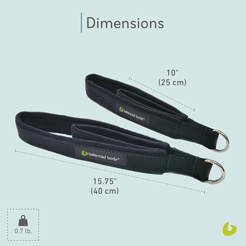 Balanced Body Double Loops, Foot and Hand Straps, Accessories for Pilates Equipment, Workout Equipment for Home Gym or Studio Use, 1 Pair - Image 4