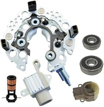 SB Parts New Alternator Kit Regulator Brush Holder Bearing Slip Ring Rectifier in6300rk7 Compatible with Lexus 4Runner FJ Cruiser Tacoma, Compatible with Toyota GS300 GS350 IS250 IS350 2005-2015