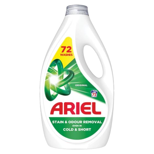 Ariel Washing Liquid Laundry Detergent 72 Washes Original Stain & Odour Removal Even in Cold & Short