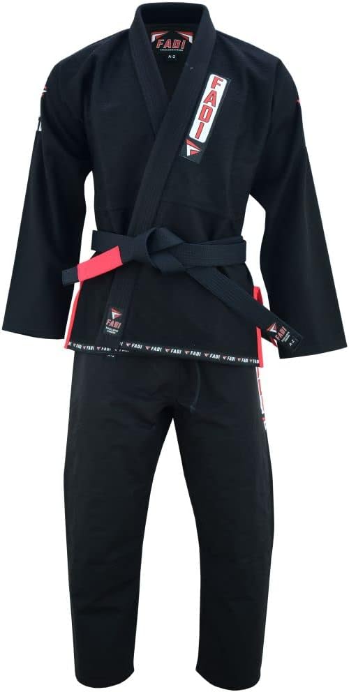 Excellence Kimono Series Premium BJJ Gi for Men | Jiu Jitsu Gi BJJ Uniform Poly/Cotton Blend | White/Black