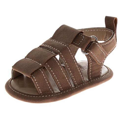 Josmo Boys Newborn Sandals Baby Shoes, Tan, 3 Infant