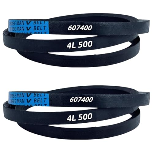 607400 Lawn Mower Drive Belt (1/2' x 50 3/4') Compatible with Hustler Raptor, Raptor Limited, Raptor SD, SDX Hustler Drive Belt Replaces 603907 607400-A 54 938548, 60 938555, M143338（ 2 Pack）