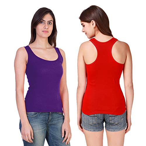 Image of Camisole Tank Top Vest Racerback Sando Camis for Women, Girls (Pack of 2)