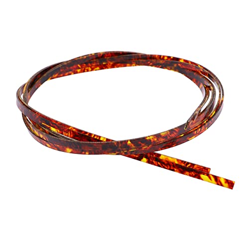 Yardwe Guitar Purfling Strips 2pcs Abs Binding Trim 1650mm Length Edge Inlay for Guitar Repair Kit