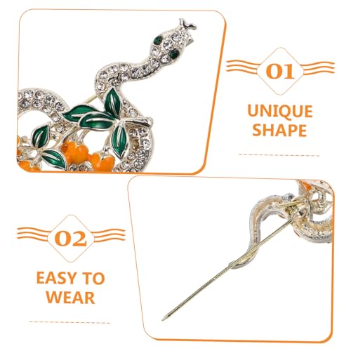 Épingles à vêtements délicats motif serpent pour fixer et décorer