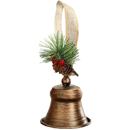 Lpitoy Cloche De Noël À Suspendre, Grande Décoration en Métal, Cloche À Suspendre pour Couronne De Noël, Décoration De Porte d'arbre