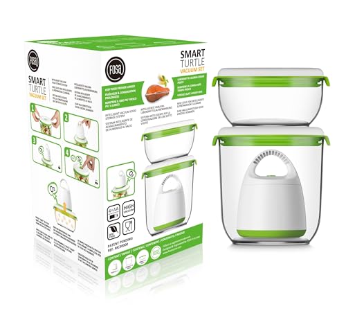 FOSA STARTER Kit pour la Mise Sous Vide, la conservation et la préparation culinaire, 1 Contenant 600 ml et 1 Contenant 1350 ml