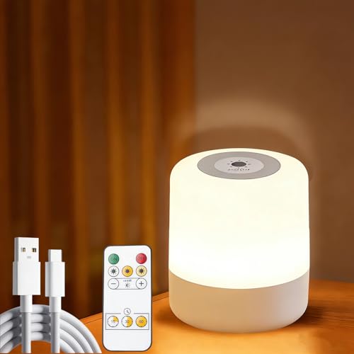 Awgssifum Baby Night Light 3 Colors Egg Light for Nursery Rechargeable Nursery Night Light Small Cordless Table&Bedside Lamp Eye Caring Dimmable LED...