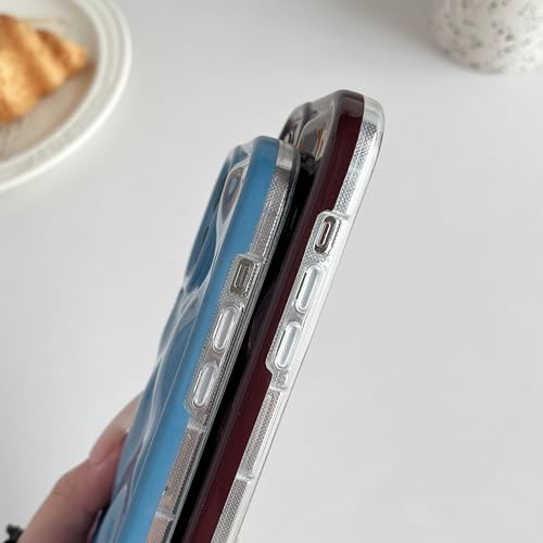 Coque iPhone 13 Pro Max chrome argent fluo à effet ondulations d'eau Caseative - 5