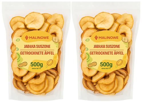 Malinowe Getrocknete Apfelringe 1kg Getrocknete Äpfel