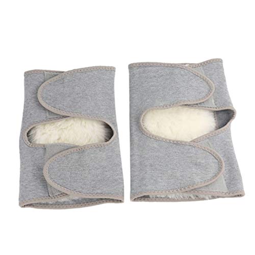 DOITOOL 2Pcs Aquecedores Joelho Polainas Luva de Lã Quente Térmica Joint Brace Suporte Joelho Brace