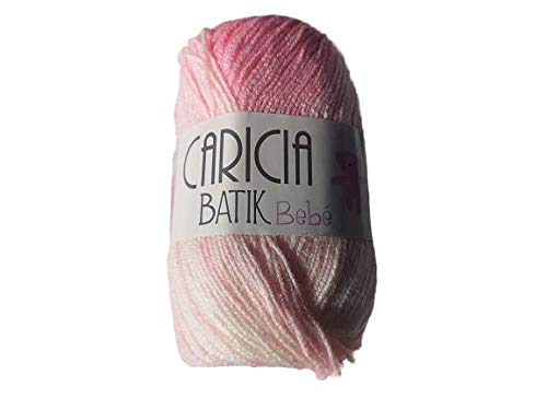 LANA BEBE ESTAMPADA ROSAS CARICIA BALTIK 100% acrílico, 225m, aguja nº 3/5...