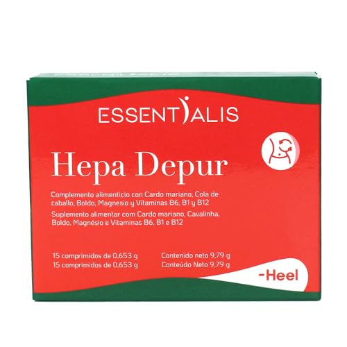 Essentialis Hepa Depur-Con vitaminas B1, B6 y B12-Metabolismo de bebidas y otros alimentos-Protege tu hígado-Efecto antiresaca-15 comprimidos veganos-Anticípate al exceso tomando 1 comprimido