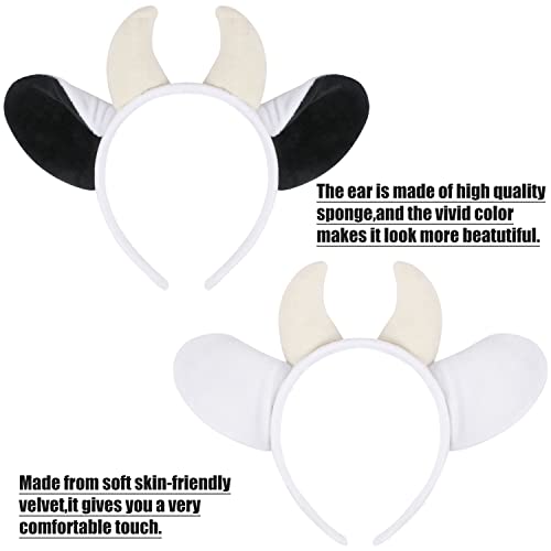 Set de 4 piezas disfraz de vaca accesorios para cosplay miniatura 4