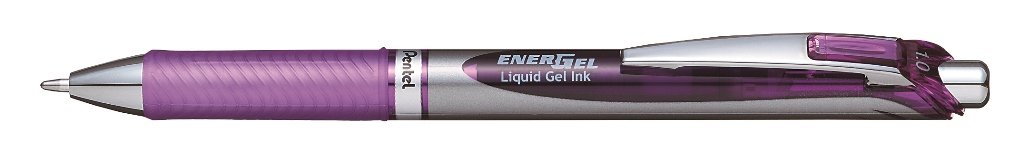 Pentel BL80-VX EnerGel Retractable Gel Ink Rollerball Pen,Purple,1 mm