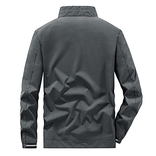 Chaqueta gris para hombre talla Large miniatura 3