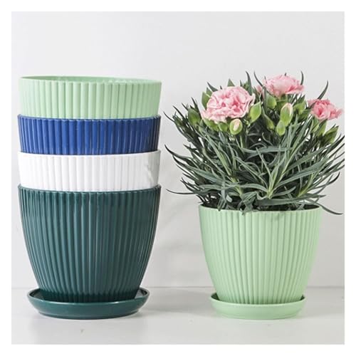 Pots de fleurs en résine durable jardinière décorative de salon - 4