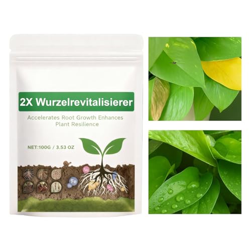 Polvo de Enraizamiento para Plantas - 100 g Nutrientes Estimulantes Orgánicos - Para Desarrollo de Raíces en Esquejes,Para Jardín Árbol Orquídea y Cultivo