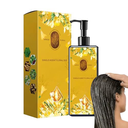 Tinte para el cabello para mujer | Tinte de pelo seguro y cómodo, crema de larga duración, champú fortalecedor vegetal acondicionador para mujeres, hombres, familiares y amigos