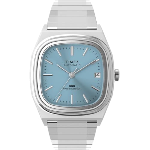 Image of TIMEX Square 34mm Blue Dial Mechanical Automatic Men Watch - TW2Y66700IK