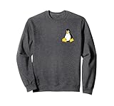 8.5 oz, Klassisch geschnitten Linux T-Shirt Pinguin Tux Simple Clean Logo Sweatshirt