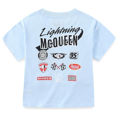 Image of Disney Cars Lightning McQueen Boys 2 Piece Short Sleeve T-Shirt and Shorts Set for Big Kids
