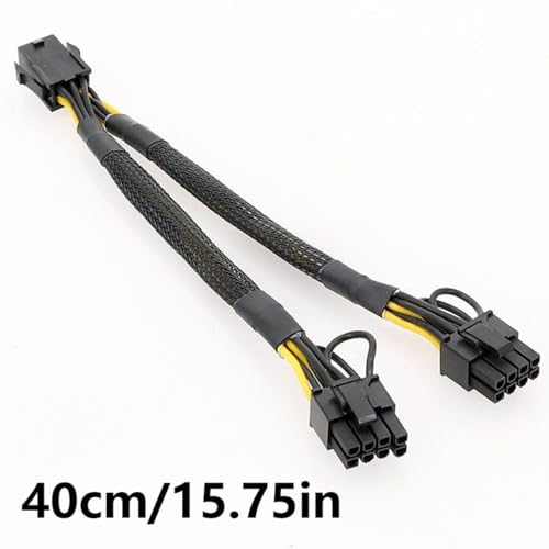 Cable divisor de 8 pines a dos 8 pines para solucionar la falta de conectores PCIe en GPU 5