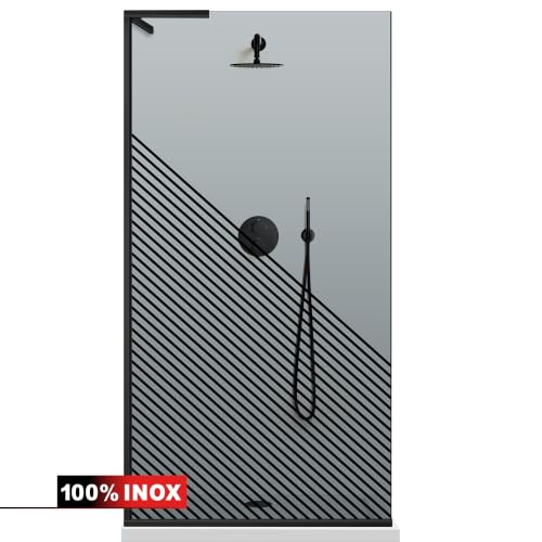 Mampara de ducha de estilo nórdico para baños modernos 3