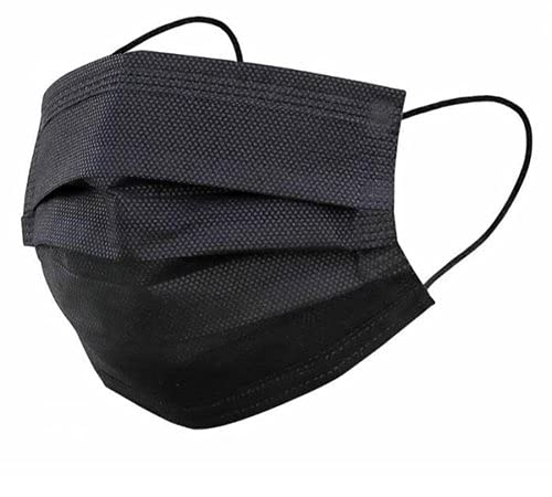DM Specially for Specialist : Black Color Surgical 3 Ply Disposable Built-In Nose Pin Mask With 3 Layer Of Non Woven Fabric Pharmaceutical Breathable Pollution Mask For Men, Women (Pack of 50) (B09DYWRYZ5) Amazon Price History, Amazon Price Tracker