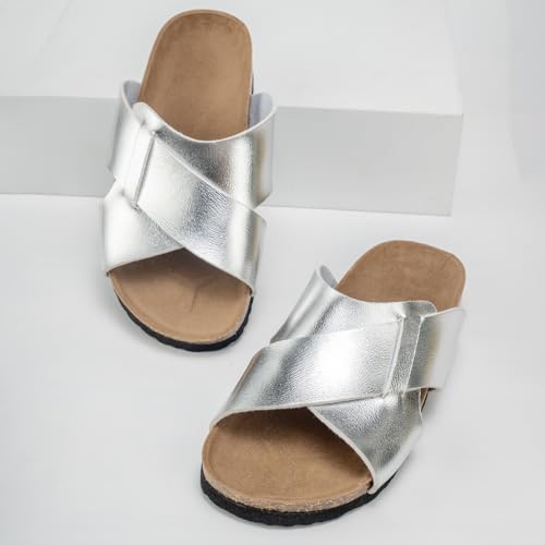 Summer Boys Girls Cork Footbed Slides Beach Sandals Open Toe Slippers4