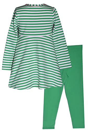 Image of Bonnie Jean Girl's St Patrick's Day Shamrock Leggings Set for Baby Toddler and Little Girls