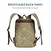 Modoker Vintage Backpack for Men Women, Canvas Bookpack Fits Most 15.6 Inches Computer and Tablets, Rucksack Backpack with USB Charging Port, Army Green