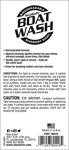 image for STAR BRITE Concentrated Boat Wash - Biodegradable, Phosphate-Free, Blu