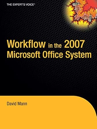 Workflow in the 2007 Microsoft Office System book cover