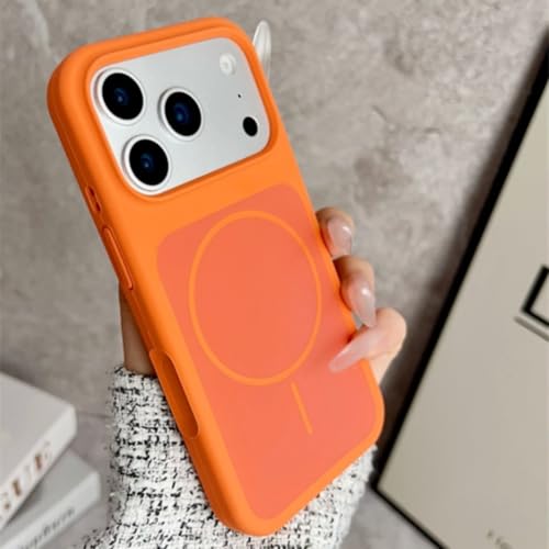 Coque iPhone 14 Pro magnétique en silicone liquide pour charge sans fil