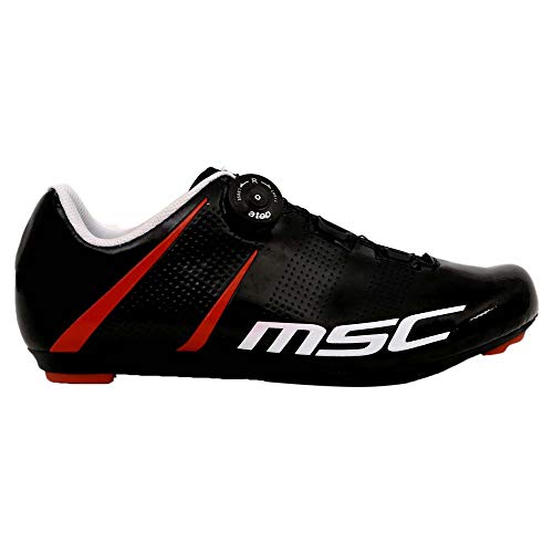 Zapatillas road MSC negro en talla 44 para tus rutas de ciclismo