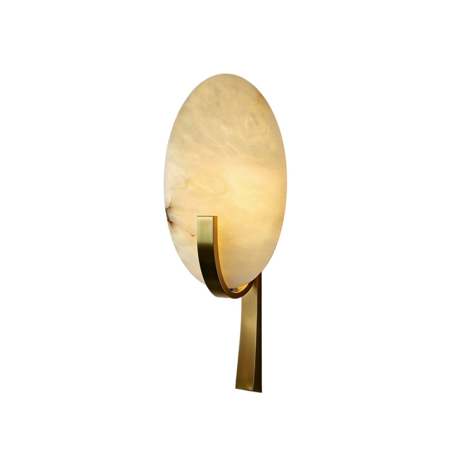 WQQYU6HKF Lights Marble-Effect Wall Sconce with Copper Base for Hallway Bedroom Headboard, 50 cm Lamps