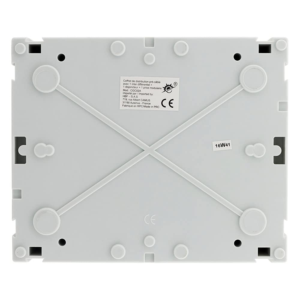 Zenitech 150217 walizka elektroniczna, wodoszczelna, IP65, 8 modułów, biała