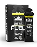 Science in Sport BETA Fuel + Nootropics Gel 6 x 60ml Apple – High-Energy Carbohydrate Gel with 40g of carbohydrates, Energy Gel for Endurance Athletes
