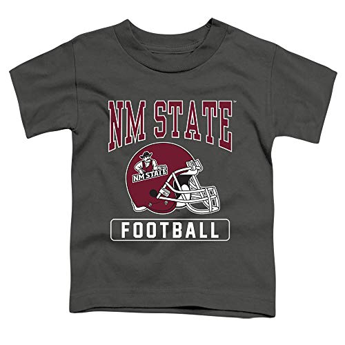 New Mexico State University Official Football Helmet Unisex Toddler T Shirt, Charcoal, 2T
