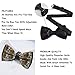 WUXEKZO Mens Boys Fashion Fall Leaves Running River Waters Wild Horse Pre-Tied Bow Tie, Adjustable Neck Band Creative Bow Ties for Party, Banquet, Graduation