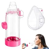 Distanziatore per inalatore – disponibile in taglie per bambini e adulti, fornito con maschera, grado medico, opzioni multicolori, ideale per casa, scuola e uso in viaggio – Nessi OTC Spacer (rosa