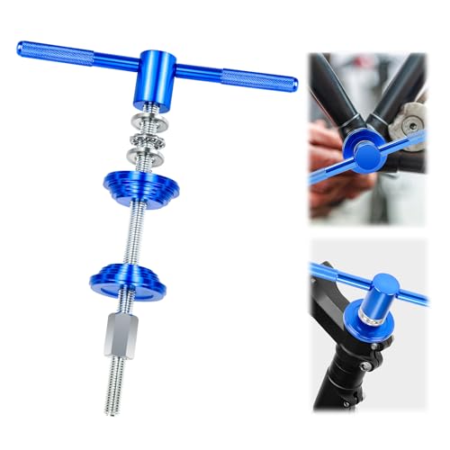 Outil De Pressage Jeu De Direction Vélo – Pressfit Universel, Clé à Molette Intégrée, Alliage Aluminium + Acier Inox, Réparation Cadre