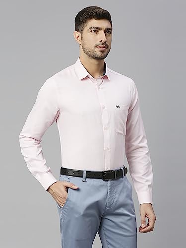Image of Thomas Scott Men's Cotton Slim Fit 100% Formal Shirt with Spread Collar and Full Sleeves