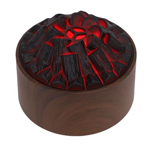 Difusor aromático eléctrico 300ML con luz nocturna y diseño madera miniatura 6