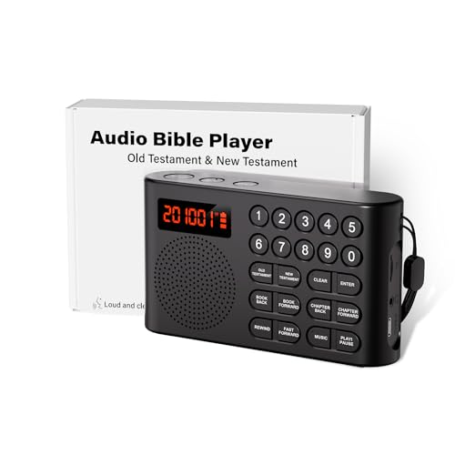 KJV Audio Bible Player King James Version Electronic Bible New and Old Testament KJV Talking Audio Bibles Gift for Seniors Visually Impaired & Bible Study with 26H Playtime Quick Navigatio