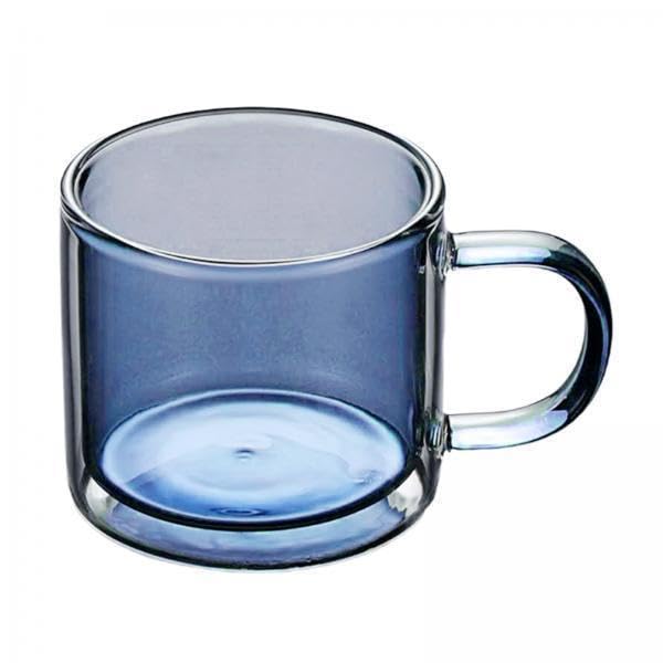 Vaso de vidrio borosilicato de 250ml ideal para servir café en cafetería y restaurante